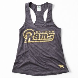 PINK Victoria’s Secret Vintage St Louis Rams NFL Racerback Tank Womens Large